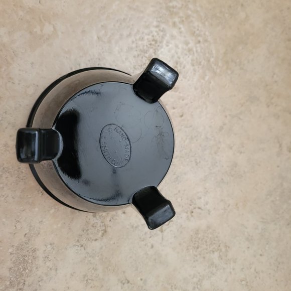 LE Smith Black Amethyst Glass Footed Vase - Picture 7 of 10